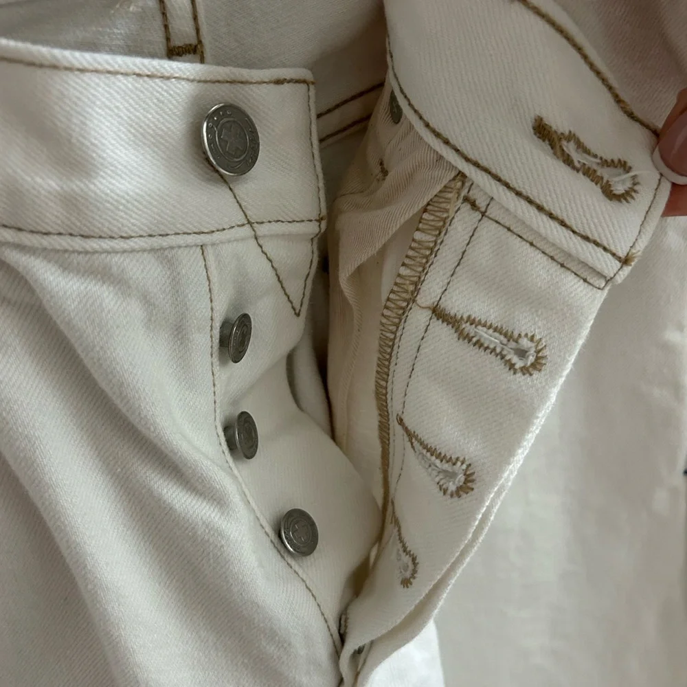 Brand New Imogene + Willie Edie Cream Selvage Denim, fits like size 26/27 - Picture 4 of 12